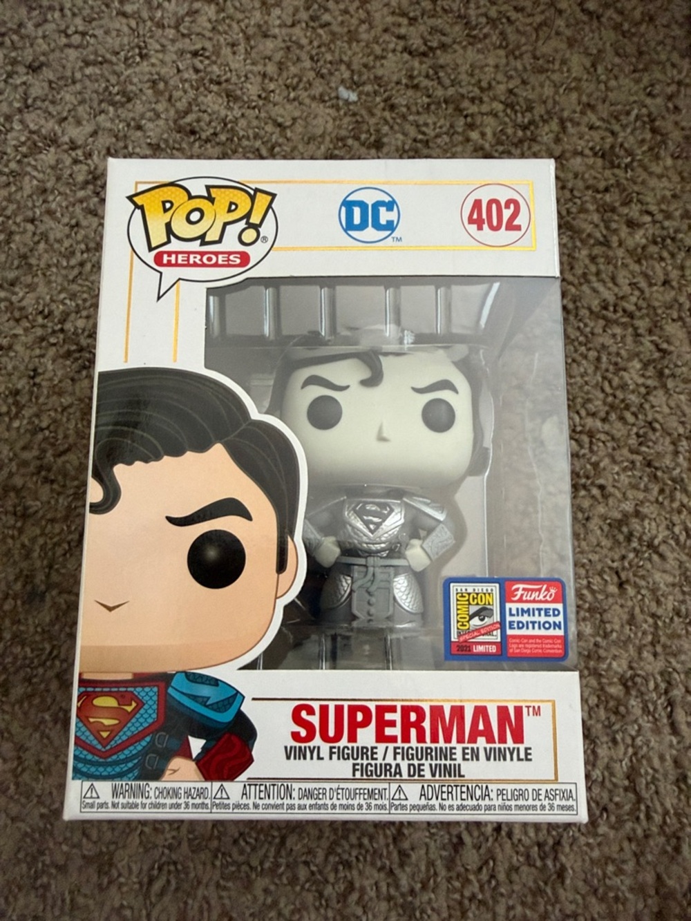 Funko Pop! Heroes Superman Red, Blue, Yellow Figure #402